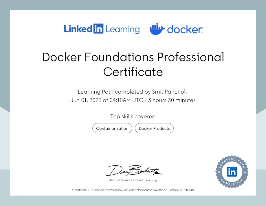 Docker Professional Certificate